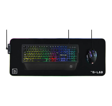 Tapis Souris Gamer RGB The G-Lab Rubidium - XXL