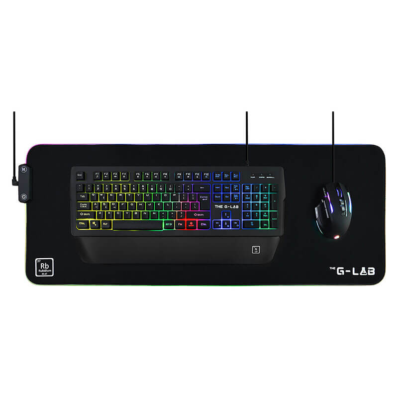 Tapis Souris Gamer RGB The G-Lab Rubidium - XXL Tapis Souris Gamer RGB The G-Lab Rubidium - XXL