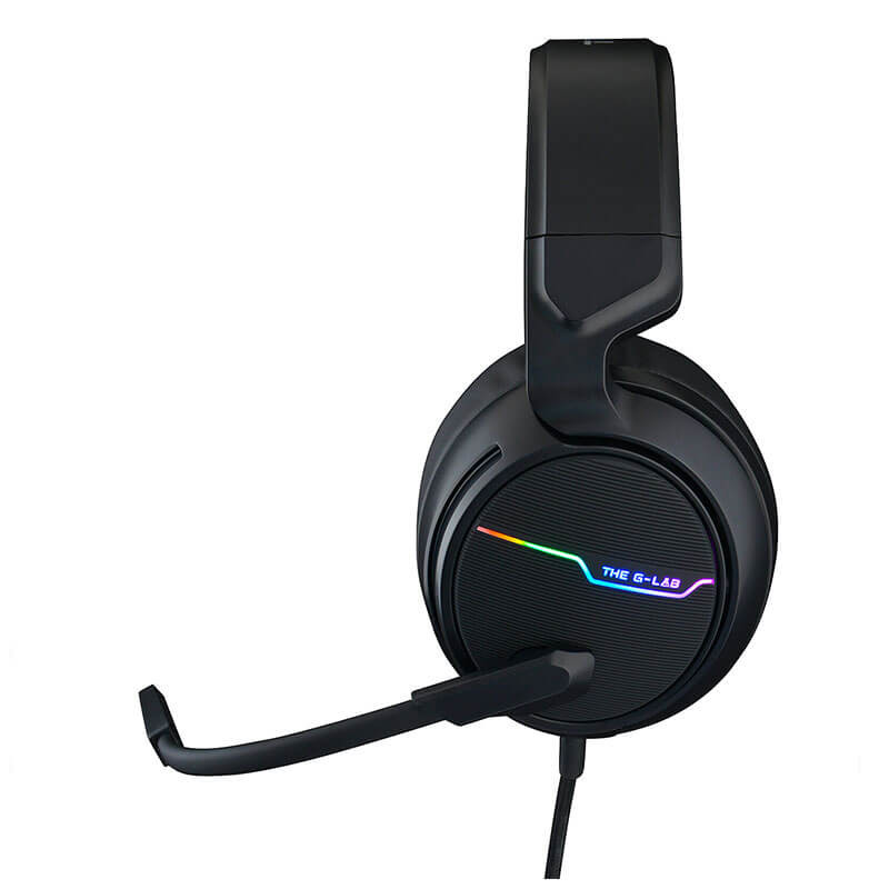 Casque Gamer Filaire G-Lab THALLIUM RGB - Black