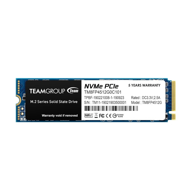 Disque SSD NVMe TeamGroup MP34 M.2 PCIe Gen3 (512Go) Disque SSD NVMe TeamGroup MP34 M.2 PCIe Gen3 (512Go)