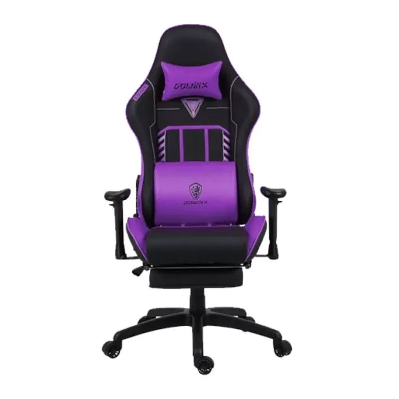 Chaise Gamer Dowinx LS6670 avec Repose-Pieds - Noir & Violet Chaise Gamer Dowinx LS6670 avec Repose-Pieds - Noir & Violet