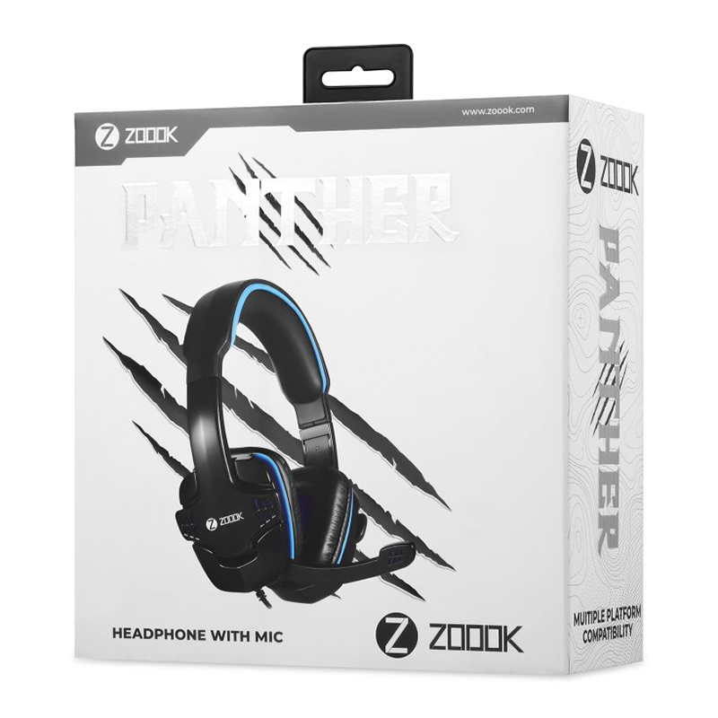 Micro casque Filaire ZOOOK Panther Jack - Noir Micro casque Filaire ZOOOK Panther Jack - Noir