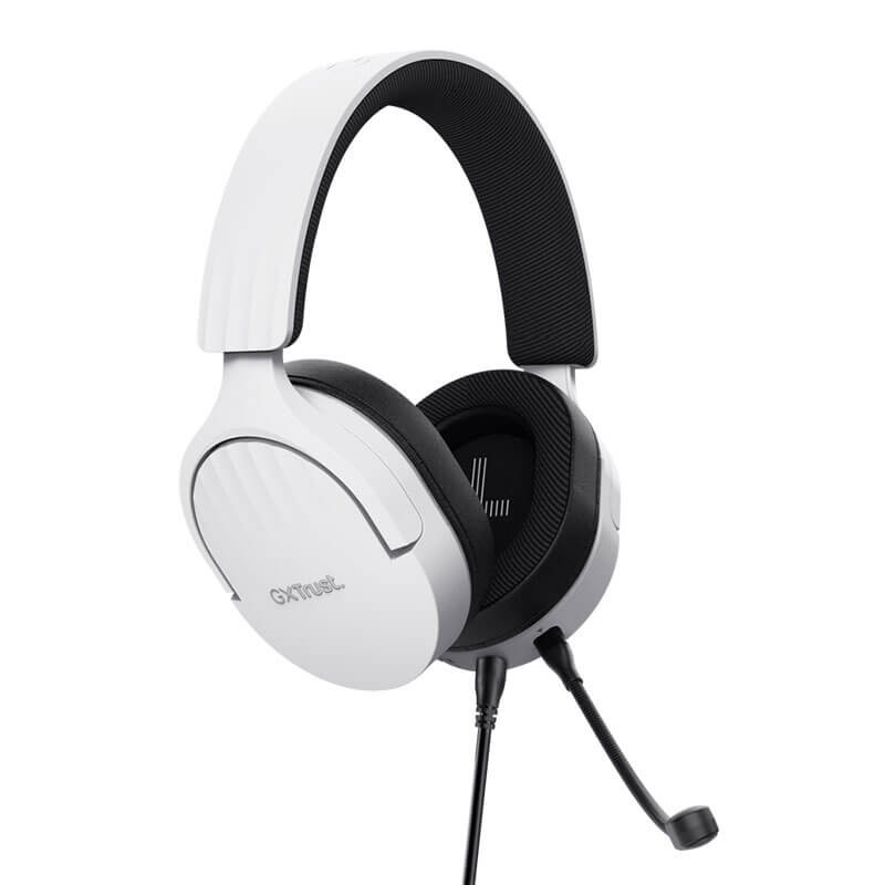 Micro-Casque Gaming TRUST GXT 489W FAYZO - Blanc Micro-Casque Gaming TRUST GXT 489W FAYZO - Blanc