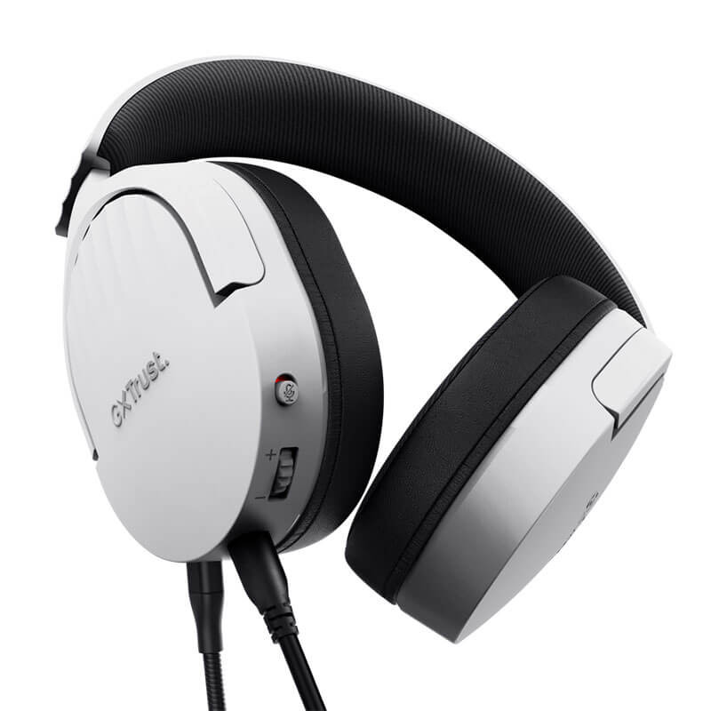 Micro-Casque Gaming TRUST GXT 489W FAYZO - Blanc Micro-Casque Gaming TRUST GXT 489W FAYZO - Blanc