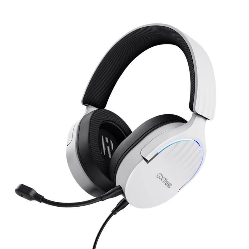 Micro Casque Gamer TRUST GXT 490W FAYZO RGB - Blanc Micro Casque Gamer TRUST GXT 490W FAYZO RGB - Blanc