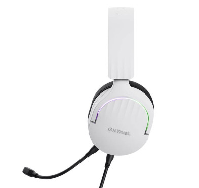 Micro Casque Gamer TRUST GXT 490W FAYZO RGB - Blanc