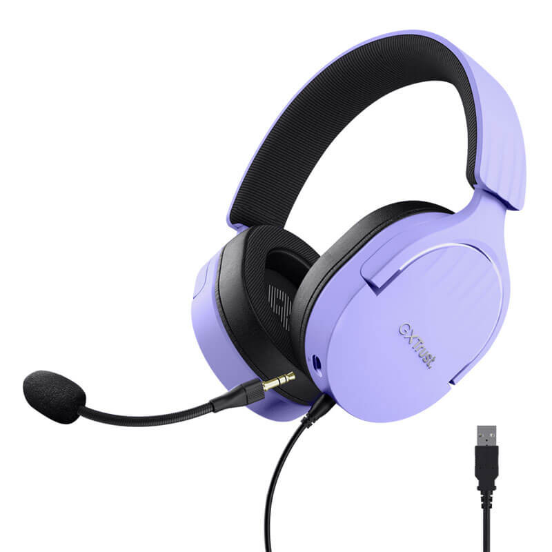 Casque Gamer TRUST GXT 490P FAYZO RGB - Violet Casque Gamer TRUST GXT 490P FAYZO RGB - Violet