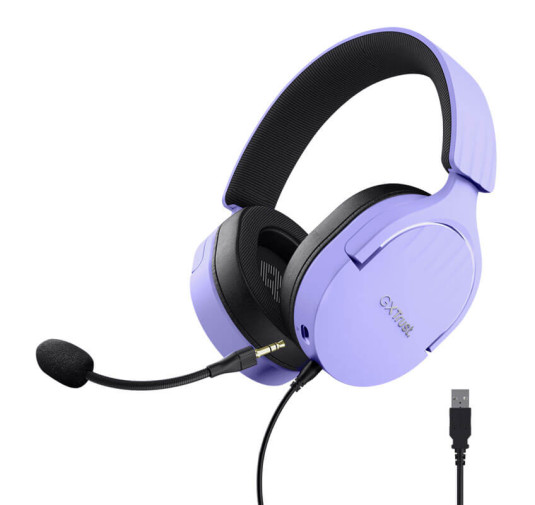 Casque Gamer TRUST GXT 490P FAYZO RGB - Violet