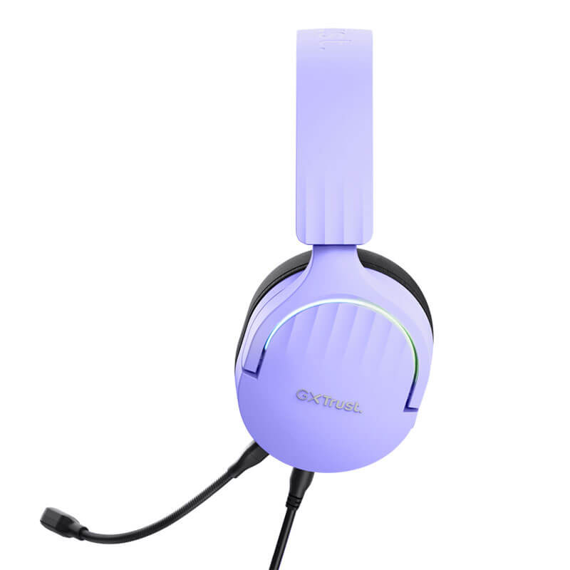 Casque Gamer TRUST GXT 490P FAYZO RGB - Violet Casque Gamer TRUST GXT 490P FAYZO RGB - Violet