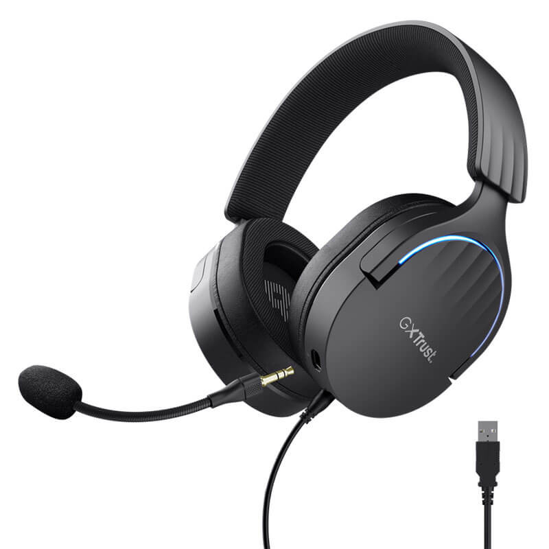 Micro Casque Gamer TRUST GXT 490 FAYZO RGB - Noir Micro Casque Gamer TRUST GXT 490 FAYZO RGB - Noir