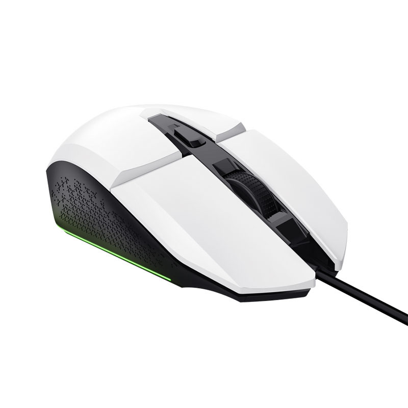 Souris Gamer Filaire TRUST GXT 109 FELOX (6400 dpi) – Blanc