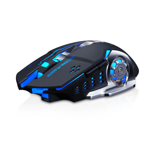 Souris Gamer sans fil T-WOLF Q13 Électronique (2400dpi) – Noir