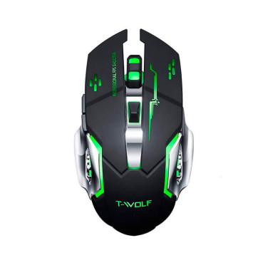 Souris Gamer sans fil T-WOLF Q13 Électronique (2400dpi) – Noir