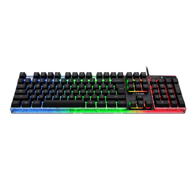 Clavier Gamer Anti-gosting filaire Trust GTX 835 Azor RGB - Noir