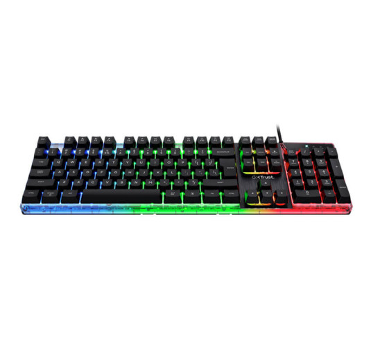 Clavier Gamer Anti-gosting filaire Trust GTX 835 Azor RGB - Noir