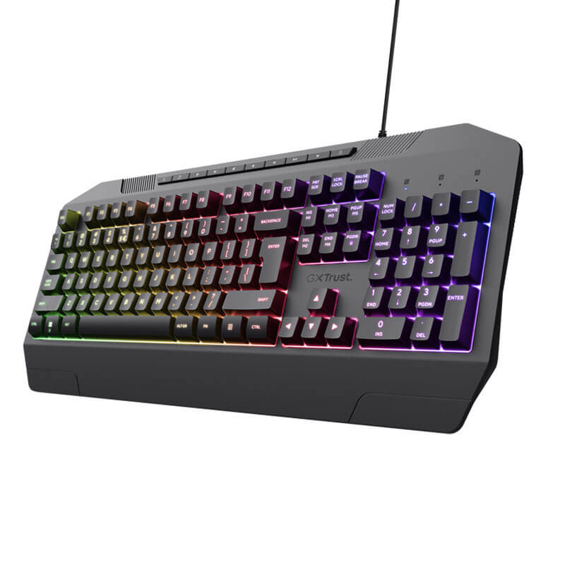 Clavier Gamer filaire Trust GXT 836 Evocx RGB - Noir