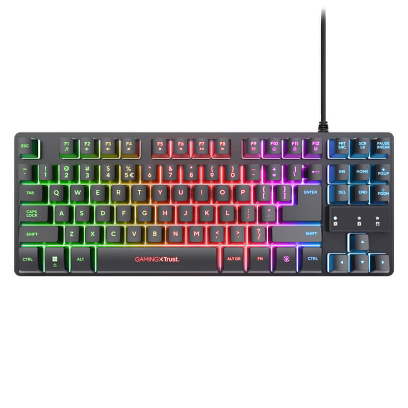 Clavier Gaming TRUST GXT 833 Thado TKL - Noir Clavier Gaming TRUST GXT 833 Thado TKL - Noir