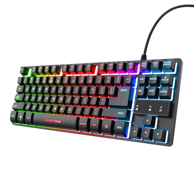 Clavier Gaming TRUST GXT 833 Thado TKL - Noir Clavier Gaming TRUST GXT 833 Thado TKL - Noir