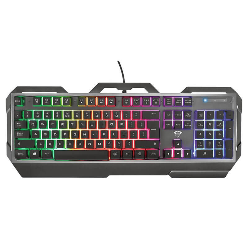 Clavier Gaming Métallique TRUST GXT 856 Torac - Noir Clavier Gaming Métallique TRUST GXT 856 Torac - Noir