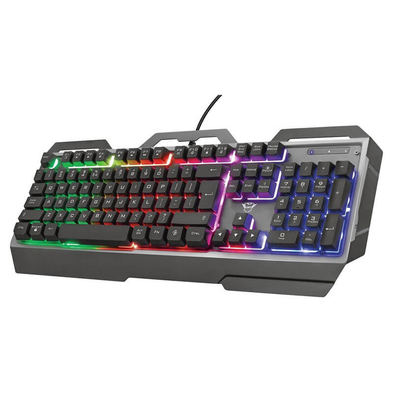 Clavier Gaming Métallique TRUST GXT 856 Torac - Noir Clavier Gaming Métallique TRUST GXT 856 Torac - Noir