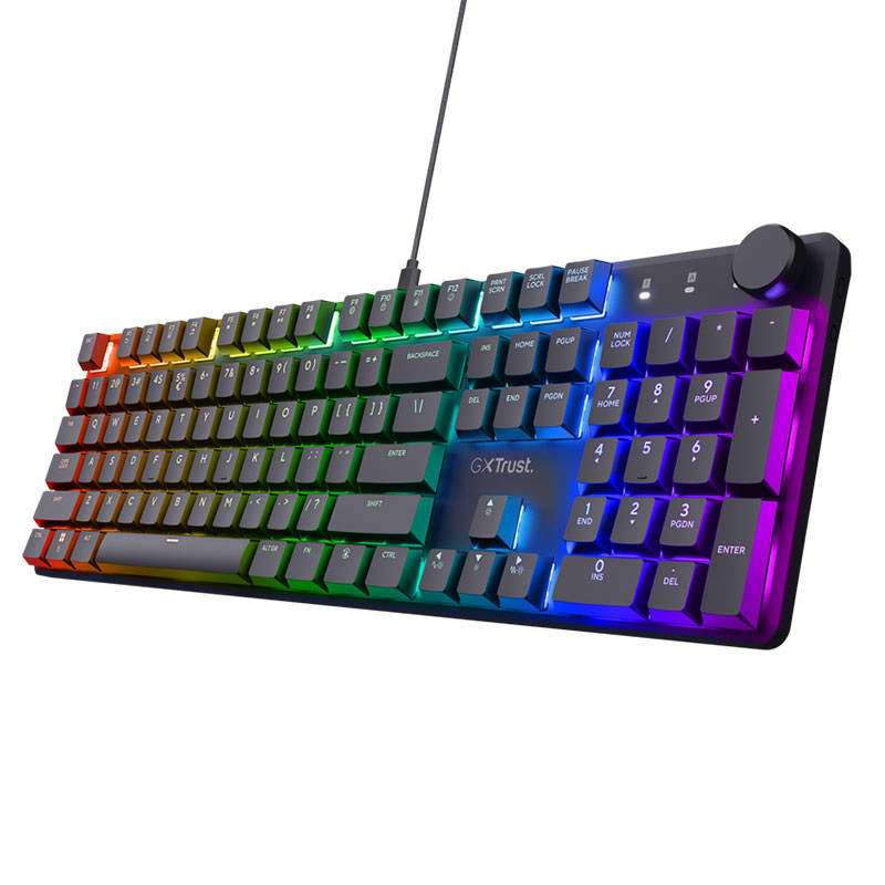 Clavier Gamer mécanique Trust GXT 866 Torix - Noir Clavier Gamer mécanique Trust GXT 866 Torix - Noir