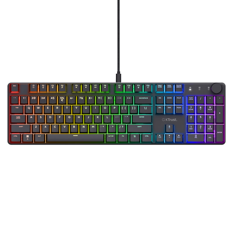 Clavier Gamer mécanique Trust GXT 866 Torix - Noir Clavier Gamer mécanique Trust GXT 866 Torix - Noir