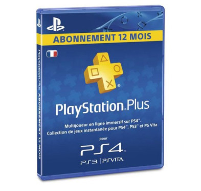 Cartes de Recharge/abonnement Sony PS4 Carte PS Plus Abonnement 12 mois