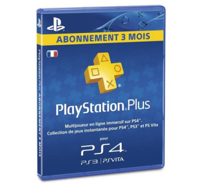 Cartes de Recharge/abonnement Sony PS4 Carte PS Plus Abonnement 3 mois